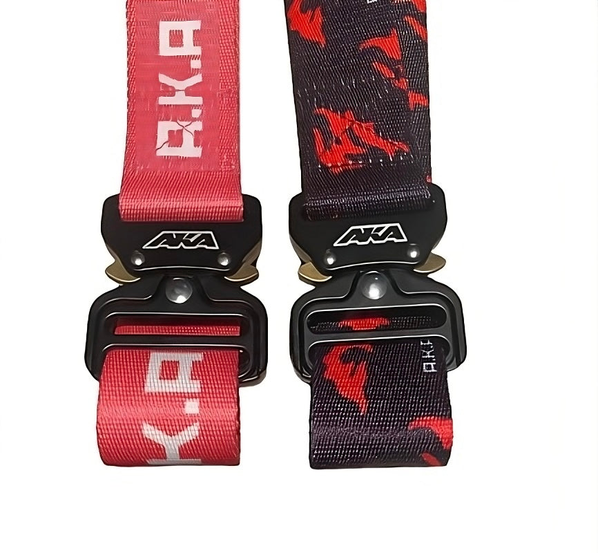 Tactical belt red and black